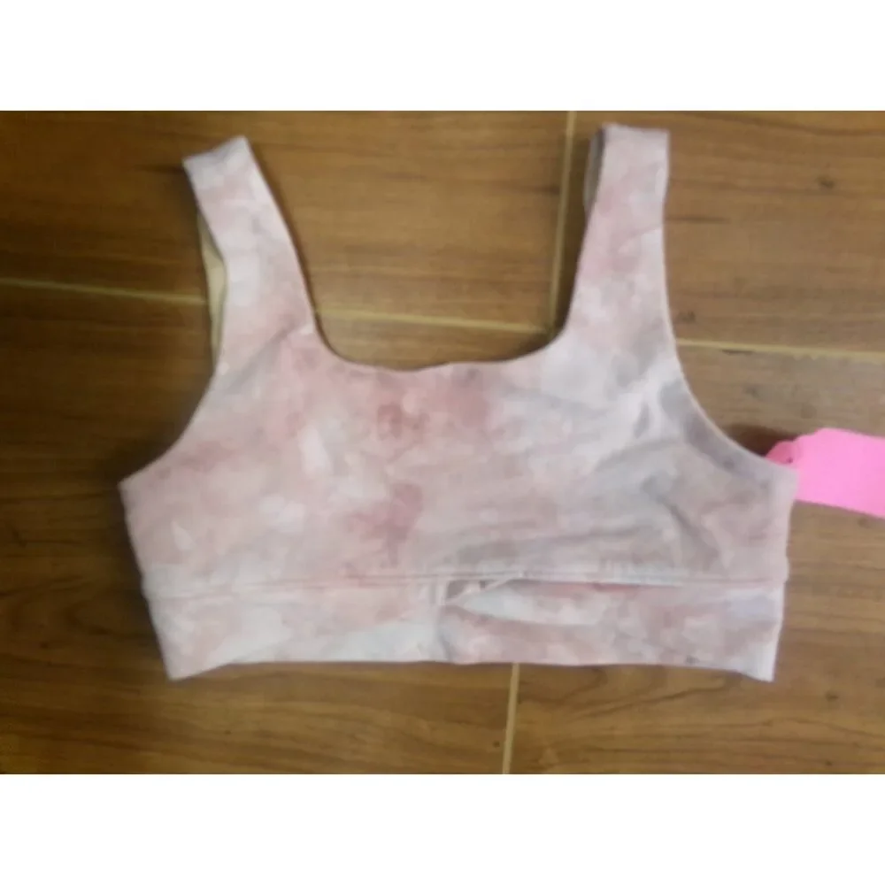 Pre-Owned Dance Sports Bra Old Navy Medium Child Pink Tie Dye Gymnastics Dance